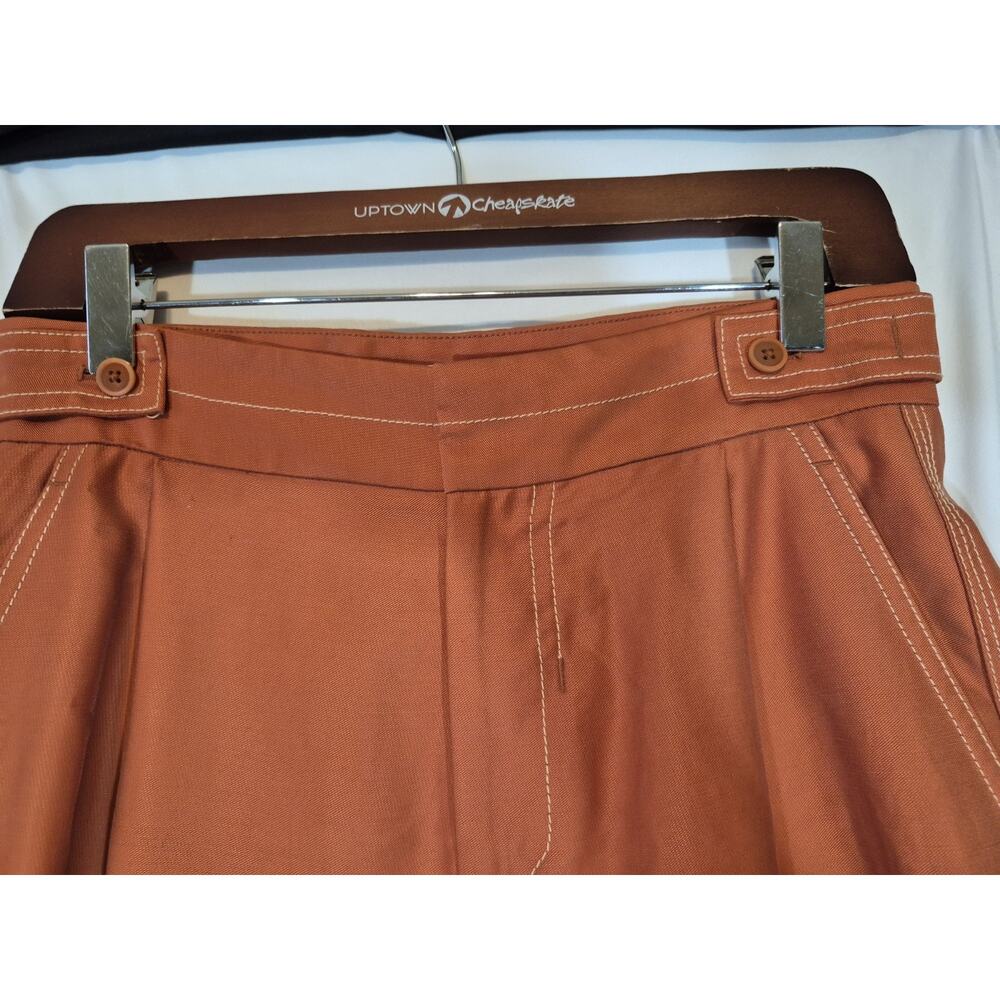 Anthropologie Conclave Trousers Rust Wide Leg Pants New 2 - Picture 7 of 12